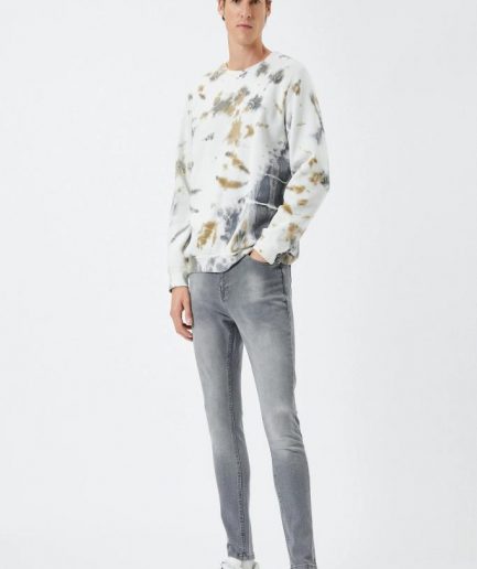 Джинсы Koton Super Skinny Fit Justin — низкая талия, узкий крой, серый цвет, идеальны для стильного повседневного образа