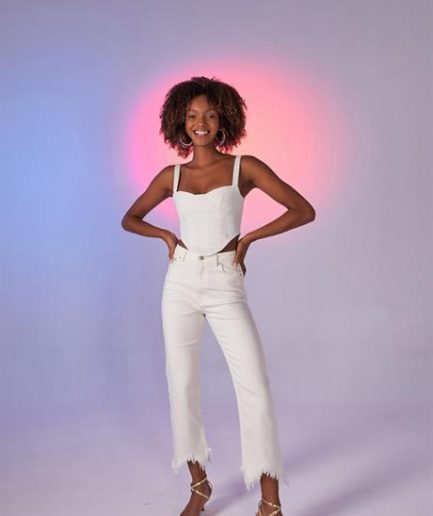 Белые джинсы Swan, размеры XS-XXL, стильный дизайн для современных женщин
