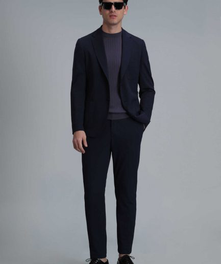 Умные мужские чиносы Hunter Slim Fit темно-синего цвета, размеры от 44 до 60