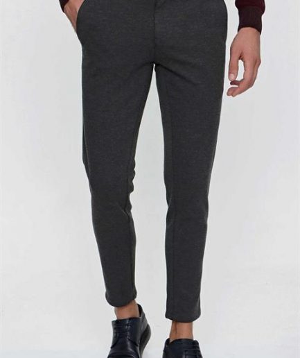Мужские спортивные брюки Morven антрацитовые, slim fit, с затяжкой и эластичным поясом, 77% полиэстер, 21% вискоза, 2% лайкра