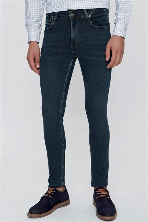 Мужские джинсы Morven Haki Slim Fit узкого кроя с 5 карманами из 98% хлопка и 2% эластана, размер 33, 30