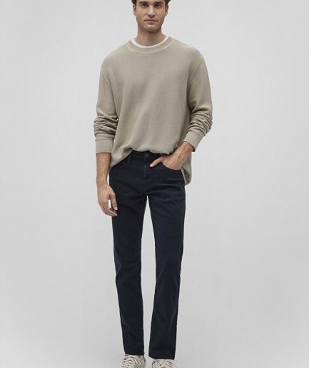 Мужские брюки Jake Kolej Mavi Comfort из габардина, скинни, прямой крой, узкие штанины, 98% хлопок, 2% эластан, размеры 28-38