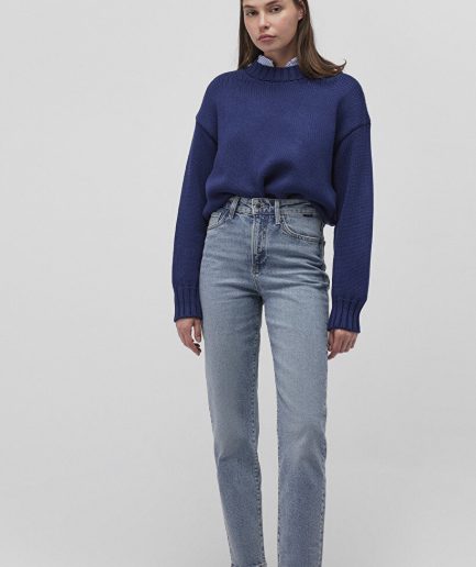 Джинсы Mom с супер высокой талией Star All Blue Indigo от MAVI, ткань 99% хлопок, 1% эластан, размеры 23-31, стильный силуэт