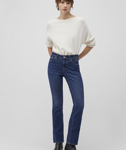 Джинсы Molly Casual Vintage тёмно-синие, классическая модель, Bootcut, выполнены из переработанного полиэстера, часть коллекции All Blue
