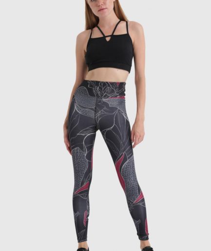 Женские спортивные леггинсы черного цвета Underwear, доступные в размерах S, M, L, XL