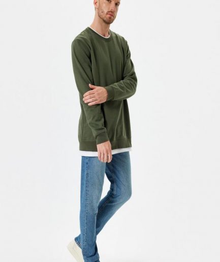 Джинсы Koton Slim Fit — Брэд, индго, обычная талия, узкая брюка, идеальны для стильных образов с оверсайз-оформлением