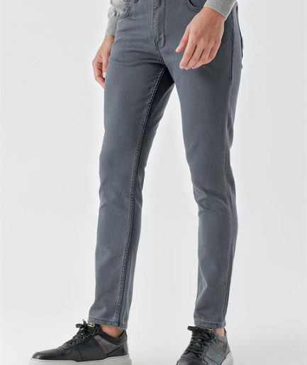 Мужские джинсы Morven из хлопка с 5 карманами, серые, Slim Fit, 87% хлопок, 10% полиэстер, 3% эластан, модель 32