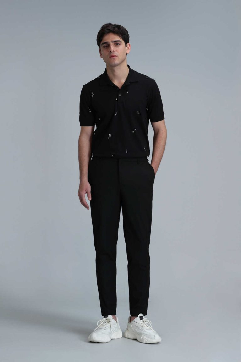 Смарт чино мужские брюки Slim Fit черные размера 46-56