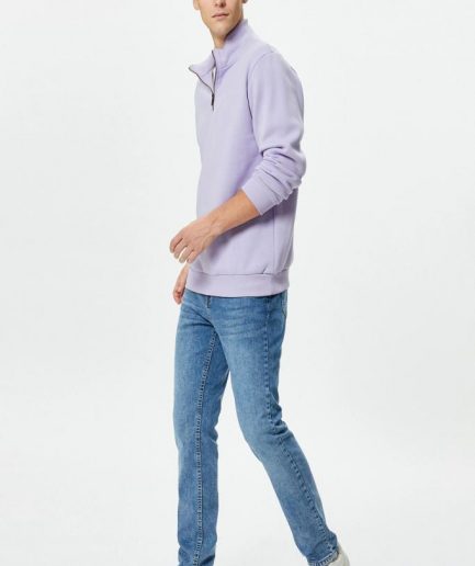 Синие узкие джинсы Koton Slim Fit Brad, идеальны для стиля и комфорта, подходят для повседневной носки, размеры 36/34, 36/32