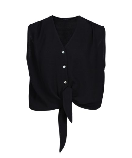 Женская черная блузка Barcelon, доступна в размерах XS, S, M, L, XL