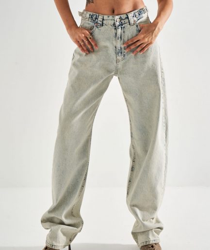 Женские джинсы baggy fit, длинные, из 100% хлопка, цвет: тонкий деним, размеры: 34-42