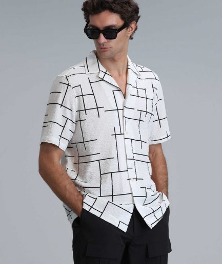 Мужская базовая рубашка Regular Fit цвета экрю, размеры XL, 3XL, L, XXL