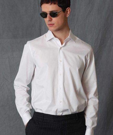 Умная мужская рубашка Comfort Slim Fit белого цвета, размеры XL, L, M