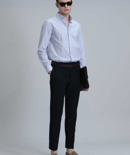 Умные мужские чиносы Hery Slim Fit темно-синего цвета