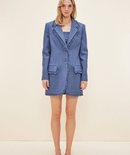 Твитовый жакет Mavi Moda Tutkusu, хлопок и полиэстер, 50% полиэстер, 35% акрил, 15% хлопок, стиль от дня к ночи, размеры 34-42