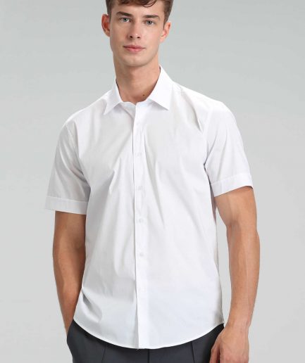 Умная рубашка Arus для мужчин Slim Fit белая