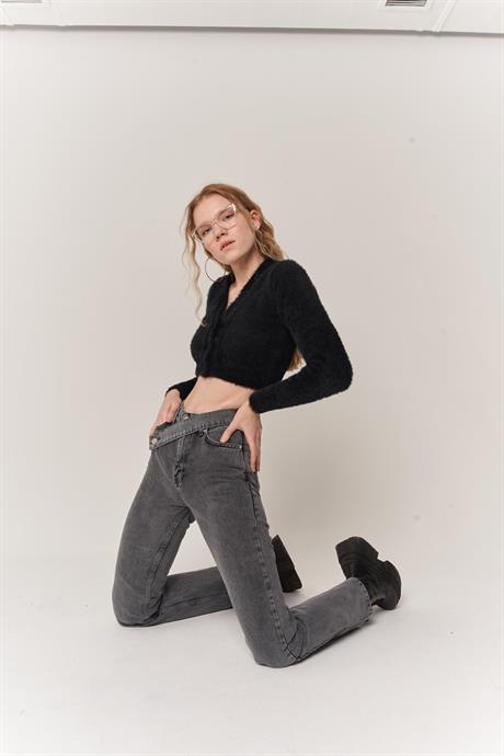 Джинсовые брюки Fuerza серого цвета, размеры: XXS / 22, XS / 24, S / 26, M / 28, L / 30