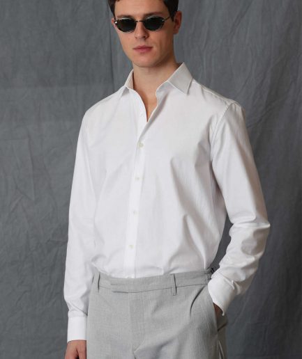 Умная мужская рубашка Nagoya Comfort Slim Fit, белая, С размер: M, L, XL