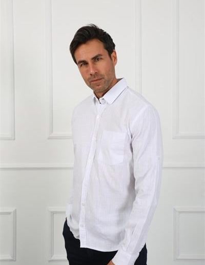 Мужская белая рубашка Eg 1842-01 из 100% хлопка, размеры S, M, L, XL, XXL