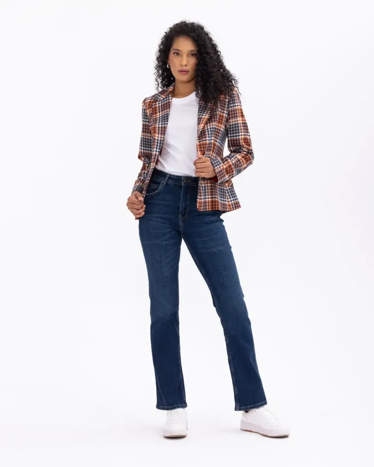 Классный жакет с заплатками и клетчатым узором, стильный и удобный, для повседневной и торжественной носки, цвета: оранжевый, размеры: 36-42