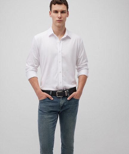 Белая вязаная рубашка Mavi Black, oversize, без пуговиц, уютная и стильная, для городских мужчин, состав: 100% хлопок, доступна в нескольких размерах