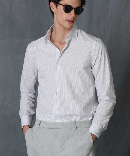 Умная рубашка Sarida для мужчин Comfort Fit белого цвета, доступна в размерах M, L, XL, XXL
