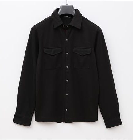Мужская рубашка с длинным рукавом Fit — DJG-1005 — черная, размер: XL, L, M, XXL
