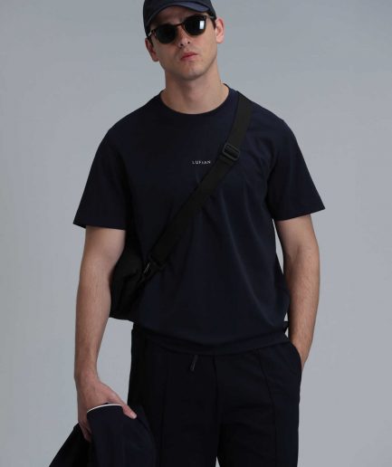 Современная графическая футболка Antony, тёмно-синяя, размеры XL, 3XL, M