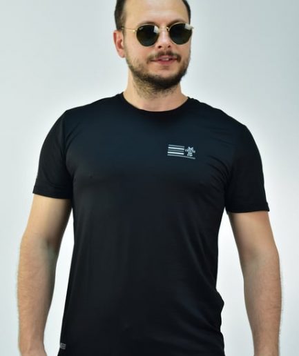 Мужская спортивная футболка Escetic Slimfit с круглым вырезом, дышащая, черная, 100% легкая, удобная и качественная, размеры XL, L, XXL
