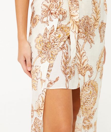 Женская миди-юбка Empirme Camel от MAVI, состав: 47% лен, 36% вискоза, 17% rayon, размер S, XS, M, машинная стирка, не сушить в машине