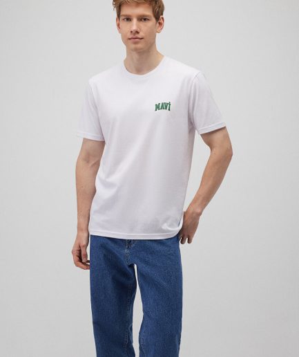 Белая футболка с логотипом Mavi из 100% хлопка, доступна в размерах S, M, L, XL, XXL, XS