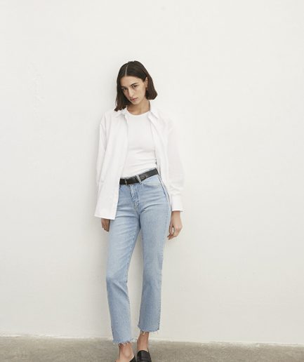 Джинсы New York Classic Denim от MAVI, высокие, прямые, светло-голубые, из 99% хлопка и 1% эластана, стильный дизайн и устойчивое качество