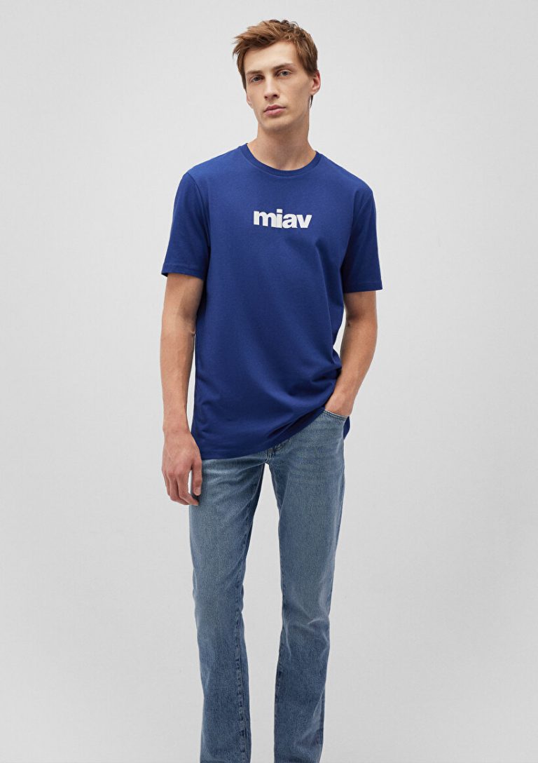 Футболка Miav с принтом на темно-синем фоне от Mavi, 100% хлопок, размеры S, XL, XS, L, M, XXL, поддержка бездомных животных