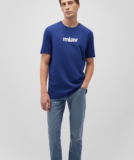 Футболка Miav с принтом на темно-синем фоне от Mavi, 100% хлопок, размеры S, XL, XS, L, M, XXL, поддержка бездомных животных