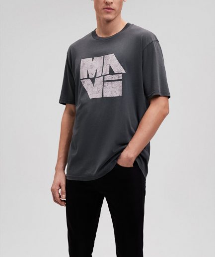 Мужская черная футболка с принтом MAVI из 100% хлопка, размеры XL, L, M, XXL
