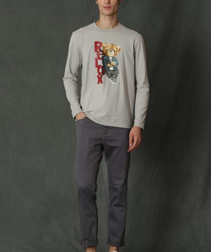 Серые брюки с боковыми карманами slim fit, размеры 46-58