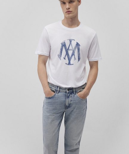 Белая футболка с логотипом Mavi из 100% хлопка, доступна в размерах S, M, L, XL, XXL