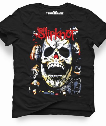 Мужская футболка Slipknot с маской, черная, размеры: XS, S, M, L, XL