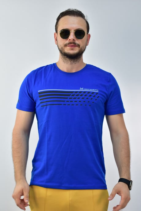 Мужская спортивная футболка Escetic Slimfit, 95% хлопок, дышащая, стильная, удобная, идеальна для активного отдыха и повседневной носки