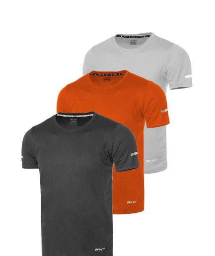 Мужская спортивная футболка DRIFIT-KISAKOL3, набор из 3-х, быстросохнущая, влаговпитывающая, для эффективной тренировки, размеры S-2XL