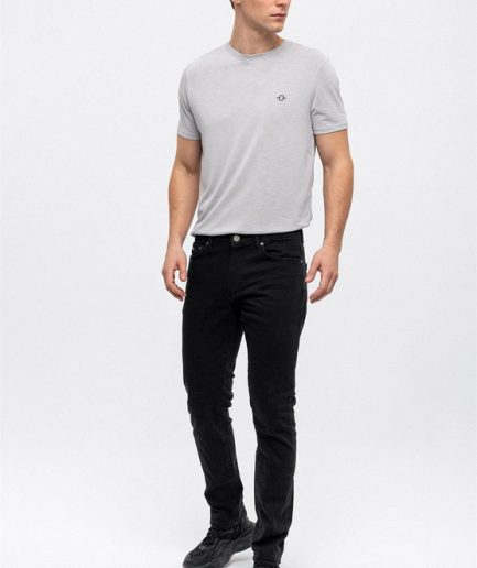 Черные джинсы с 5 карманами Slim Fit, 98% хлопок, 2% эластан, размер 31-38, местное производство