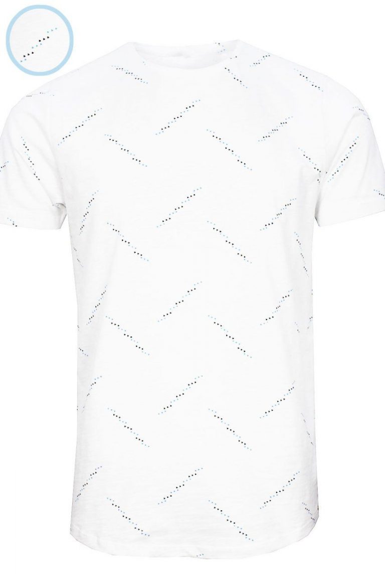 Мужская белая футболка Slim Fit с круглым вырезом и принтом, 95% хлопок, 5% эластан, производство в Турции, размеры 2XL, L