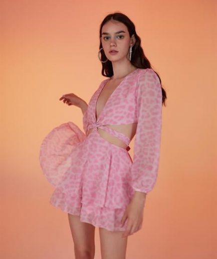 Платье Pinky розовое, размеры S, XS, M, L