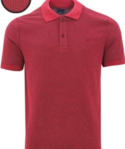 Мужская бордовая футболка поло регулярного кроя 2XL из 70% хлопка, 30% синтетики, сделано в Турции
