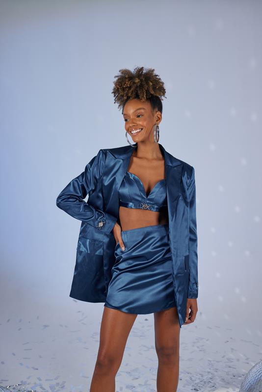 Элегантный блейзер темно-синего цвета с подкладкой, модель XS, выпуск с ватными плечами и длинными рукавами