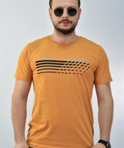 Мужская спортивная футболка slimfit Escetic из 95% хлопка, дышащая, стильная, без карманов, простой крой, идеальна для тренировок и повседневной носки