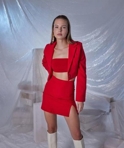 Юбка Panky красная, доступная в размерах XXS, S, XS, M, L