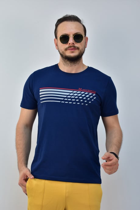 Мужская спортивная футболка Escetic Royal Slimfit 95% хлопок, дышащая, стильная, удобная для спорта и повседневного ношения