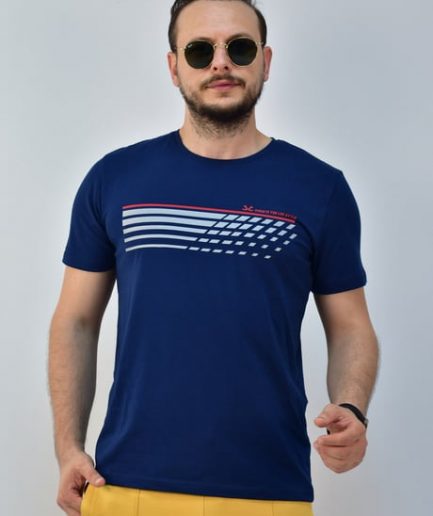 Мужская спортивная футболка Escetic Royal Slimfit 95% хлопок, дышащая, стильная, удобная для спорта и повседневного ношения