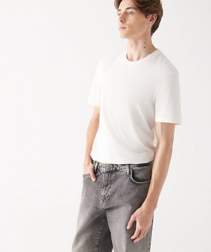 Органическая хлопковая футболка кремового цвета от MAVI, размер XS-XXL, регулярный крой, короткий рукав, круглый вырез.